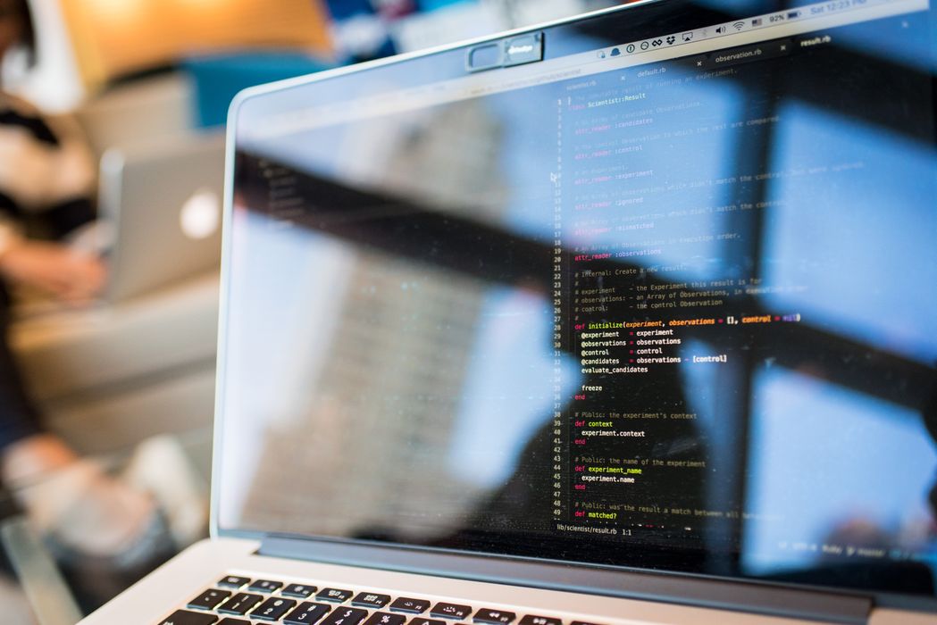Blogger researching and writing content that ranks on Google