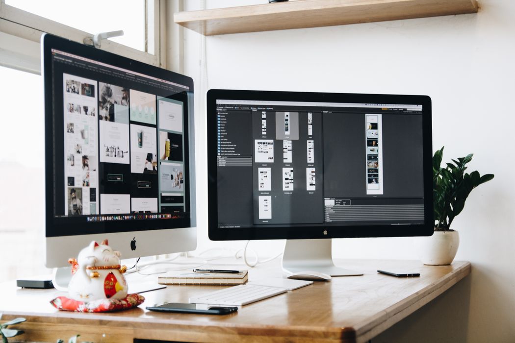 WordPress developer working on custom theme development